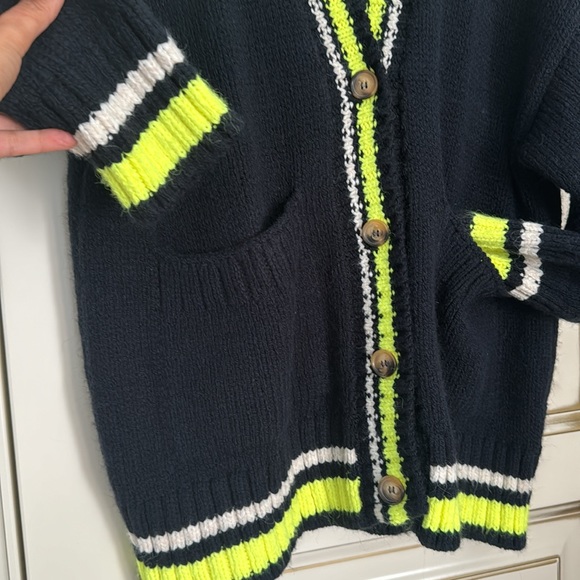 ZARA CONTRASTING FLUORESCENT CARDIGAN SZ S - Picture 6 of 8